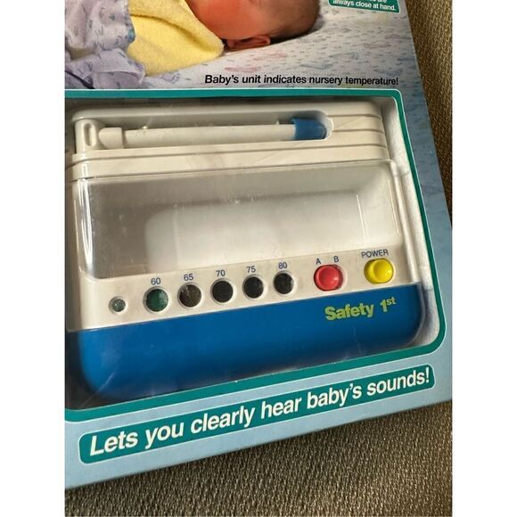 Vintage 90s New Old Stock Safety 1st Portable Wrist Watch Baby Digital Monitor - Picture 3 of 9